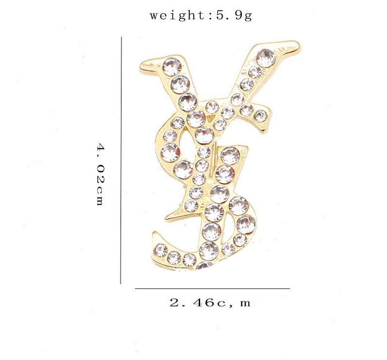 

23ss 20style Luxury Women Designer Brand Brooches 18K Gold Plated Crystal Rhinestone Jewelry Leather Brooch Pin WoMen Marry Wedding Party Accessories