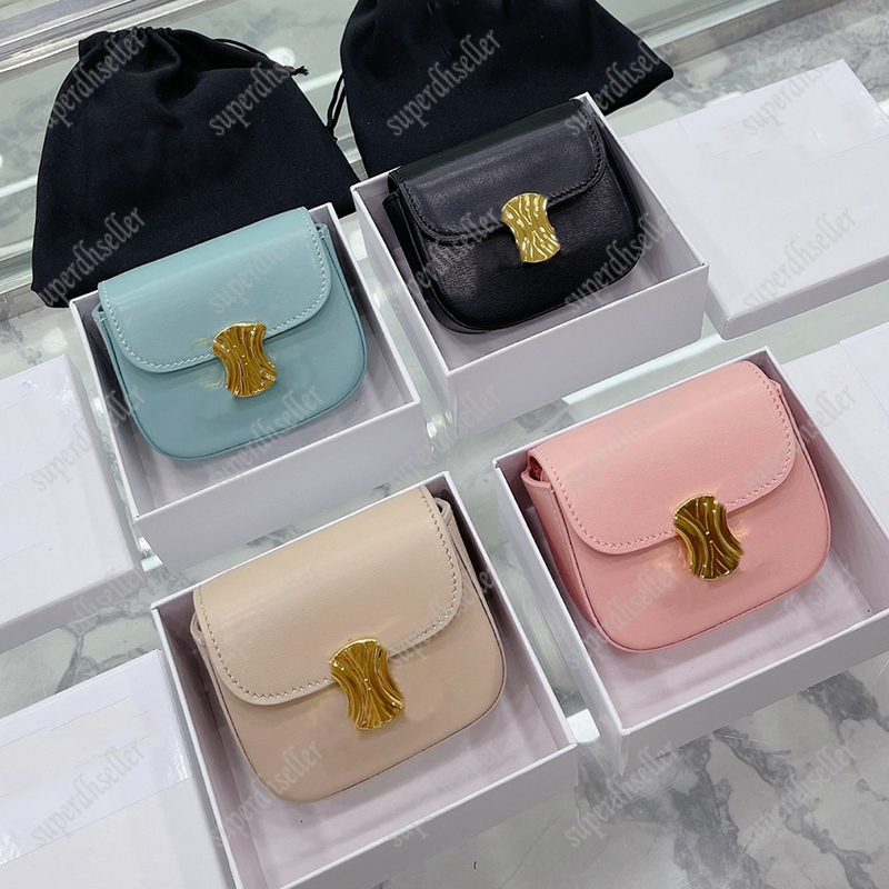 

4 Colors Women Cross Body High Quality Bags Mini Purses Luxury Shoulder Bag Designer Women Handbag Card Coins Handbags Leather Wallets Flap, Pink