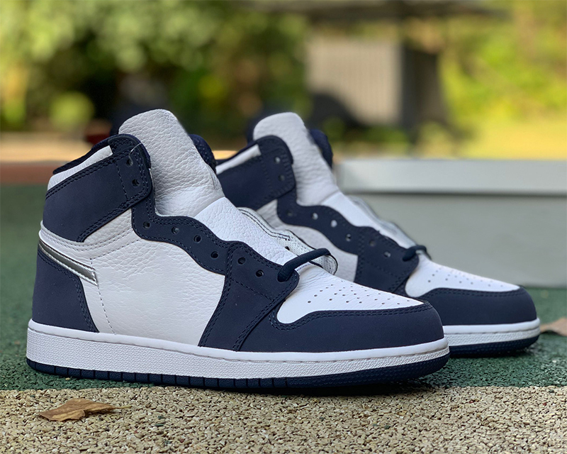 

Shoes High OG Authentic 1 1s Jumpman Basketball Midnight Navy Blue suede Men Women Milky Topsport Trainers Sneakers Outdoor leisure Sports, All with original symbol