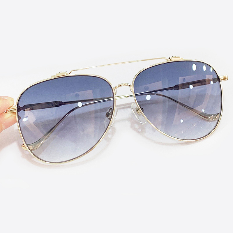 

New Oval Alloy Full Frame Sunglasses Women Vintage 2022 Fashion Pilot Brand Eyewear UV400 Protection Oculos