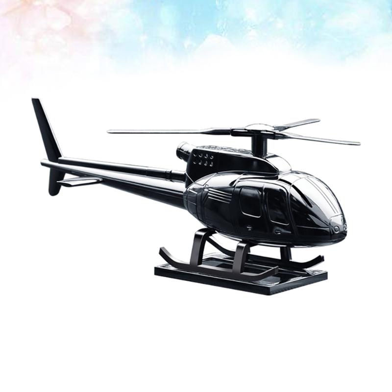 

Interior Decorations Car Ornament Alloy Solar Energy Rotate Helicopter Aircraft Dashboard Decor With Electric Power StorageInterior InteInte