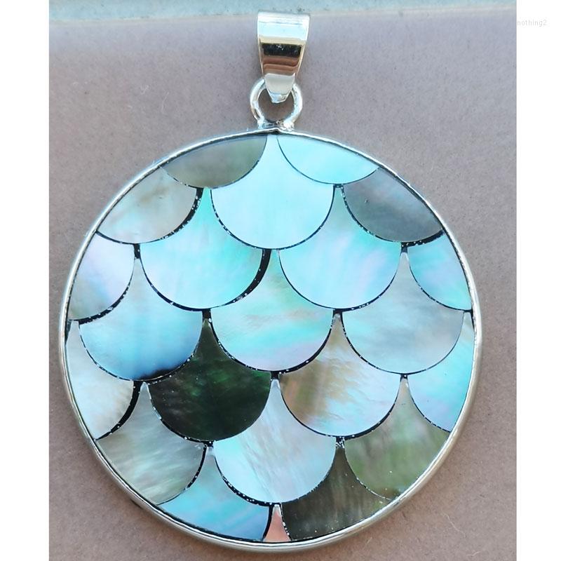 

Pendant Necklaces Black Mother Of Pearl Shell Round Bead 1pcs D2165Pendant