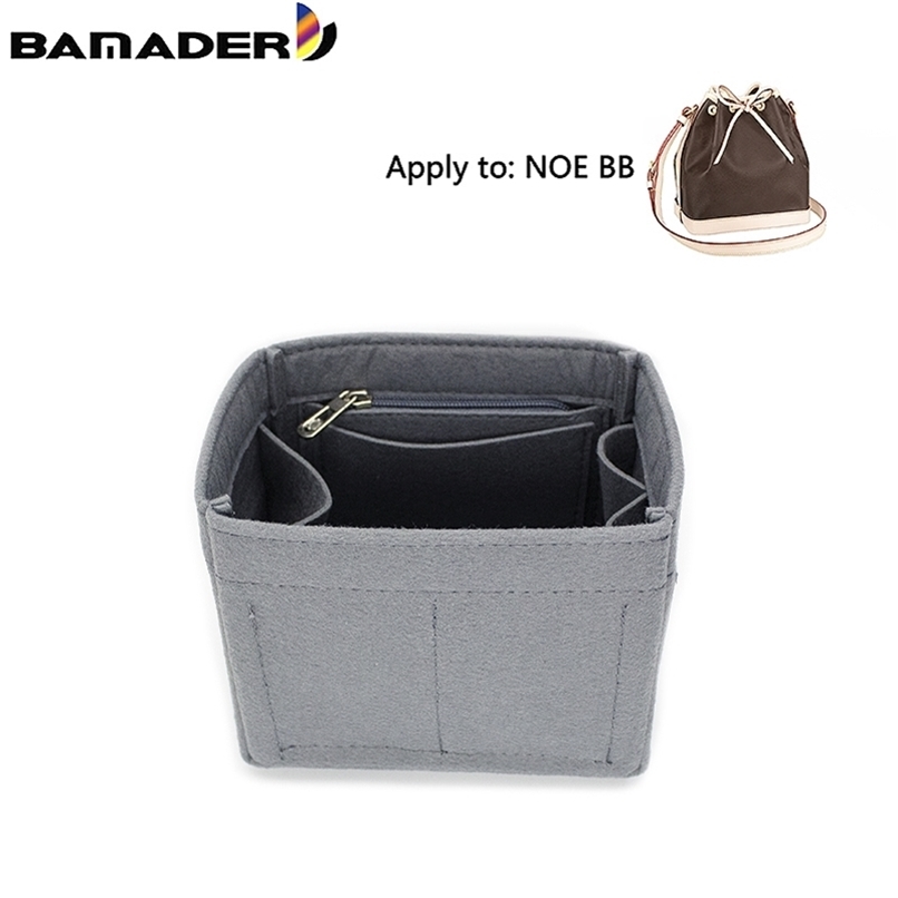 

BAMADER Women's Cosmetic Makeup Bag Fits For NOE BB Insert Organizers Felt Cloth Liner Of Luxury Bucket Organize Box 220615, Black b
