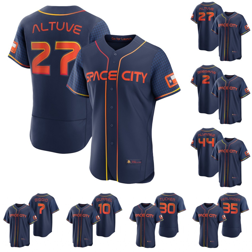

Astros Alex Bregman 2022 Space City Connect Jersey Yordan Alvarez Jose Altuve Jeremy Pena Kyle Tucker Craig Biggio Justin Verlander Yuli Gurriel Michael Brantley, Navy coolbase women s-xxl