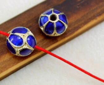 

12mm beads blue ball Dripping oil spacer cloud beads Loose Bead Spacer Beads for DIY Jewelry Making bracelet