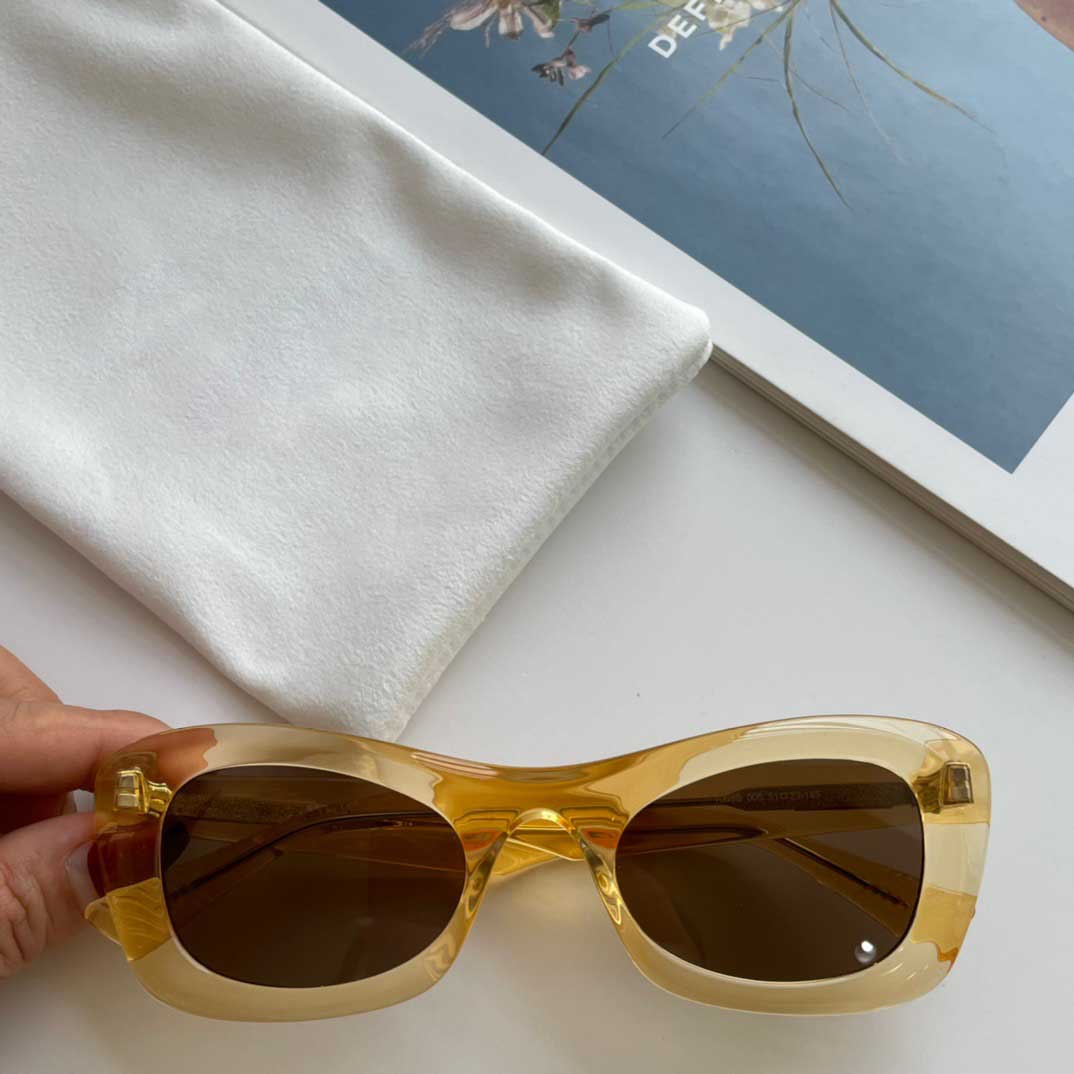 

hot selling luxury designer sunglasses for women womens sunglasses man Yellow Brown Sun glasses Woman Fashion eyeGlasses Shades UV400 Protection with box