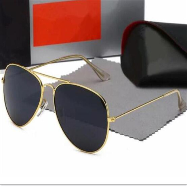 

Classical Men Women Sunglasses Designer Sun Glasses Aviator Model Polarized Lenses Anti-UV Fashion Beach Driving Fishing Eyewear With Box