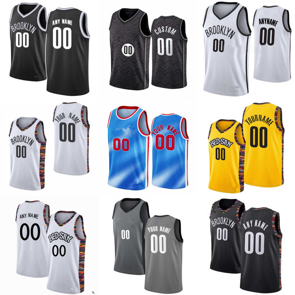 

75th Custom Jersey Brooklyn''Nets''Men Women Youth 21 LaMarcus Aldridge 31 Paul Millsap Blake 2 Griffin 16 James Johnson Basketball Jerseys, Color