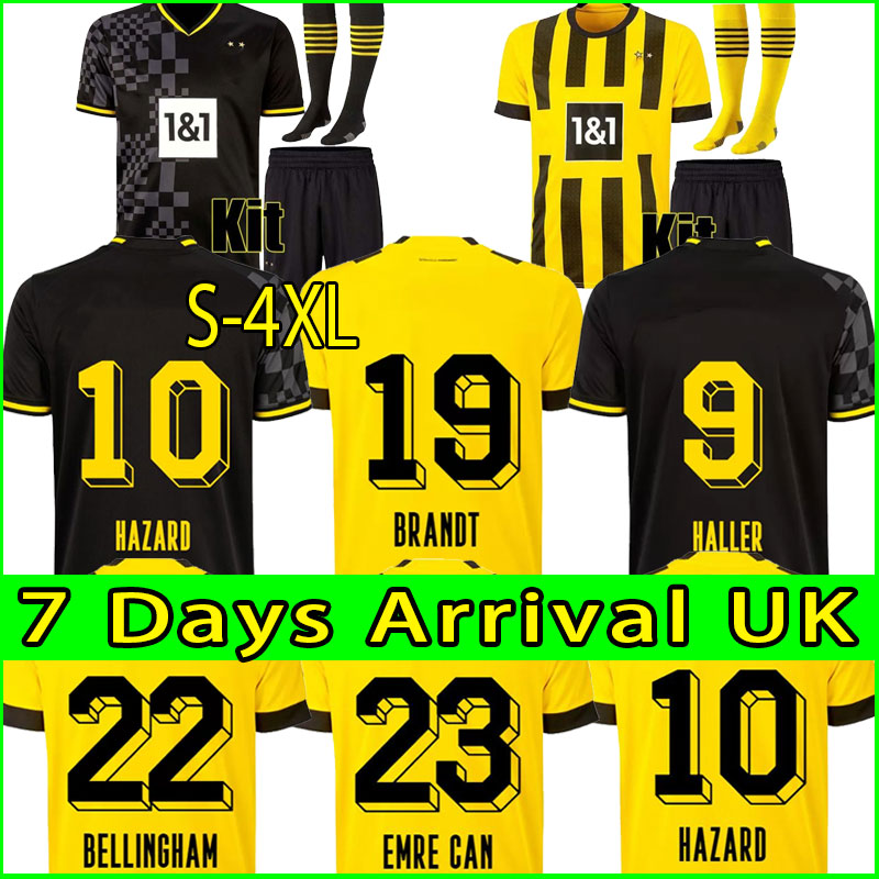 

22/23 HAALAND DORTMUND CUP soccer jerseys 110th 2022 2023 REUS NEONGELB BELLINGHAM HUMMELS BRANDT REYNA BRANDT hazard men kids Kits sock Full sets football shirt, Away