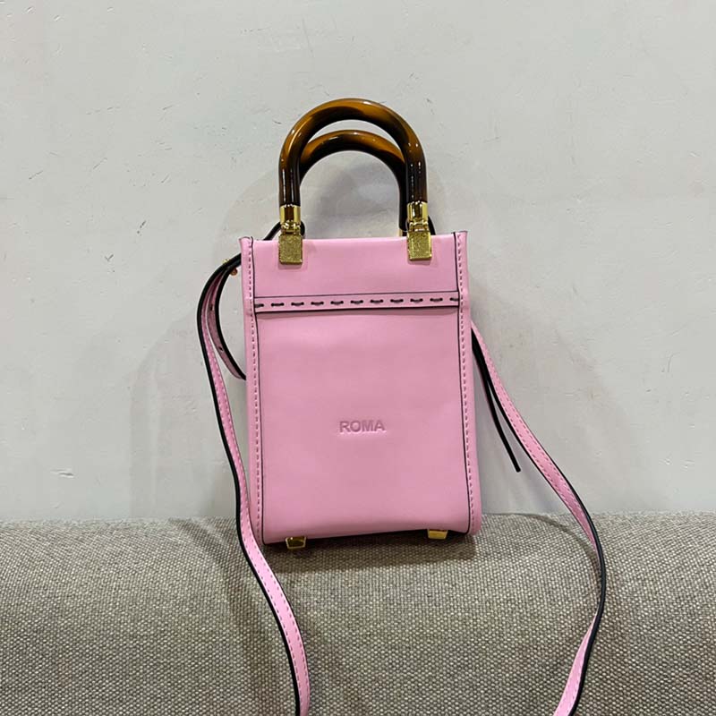 

High Quality Mini Tote Bag Sunshine Handbags Purse Genuine Leather Removable Strap Fashion Letters Hawksbill Handle Plain Wallets Crossbody Shoulder Bags, Just box