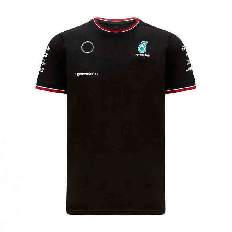 

Summer Designer Luxury Tee Hot Selling Short-sleeved F1 Formula 1 Mercedes-Benz AMG Team Work Clothes Fans Classic Men's And Women's Same Style T Shirt, Beige