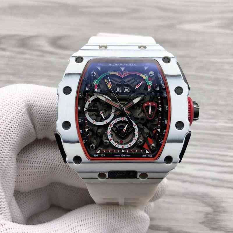 

Super mechanical chronograph wrist watches Rm50-03 Date Luxury Multifunctional with Designer Amazing High quality, Black