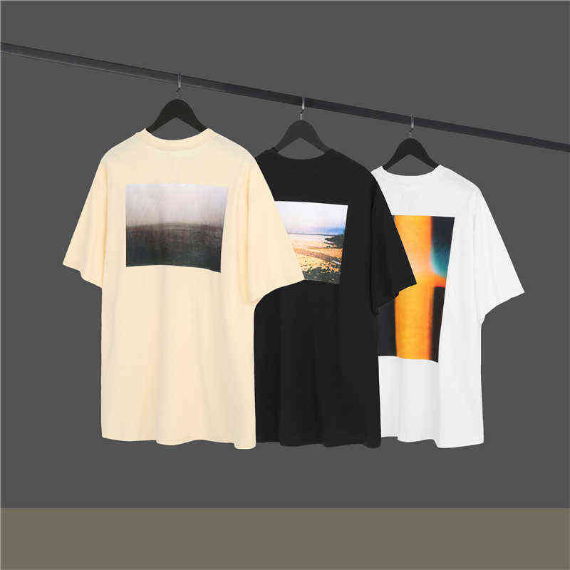 Fashion Essentials Designer Couples t shirts Fog Bear Double Thread Limited Men and Women Loose Couple Letter Short Sleeve T-shirt