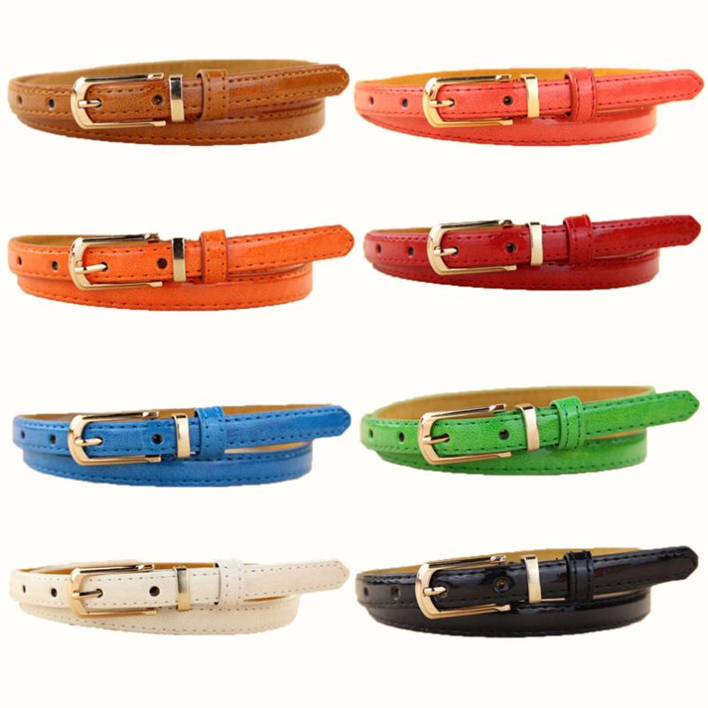 

Belts 8 Colors Feminine Designer Slim Trouser Rectangle Alloy Buckle PU Leather Straps Fashion Rich Waistband Adjustable, Black