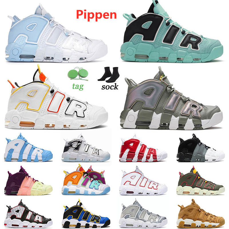 

Top Quailty Basketball Shoes For Men Women Scottie Pippen Psychic Blue Sky Light Aqua White Gum Premium Wheat University Blue Uptempos 96 Sports Sneakers, A47 psychic blue sky 36-45