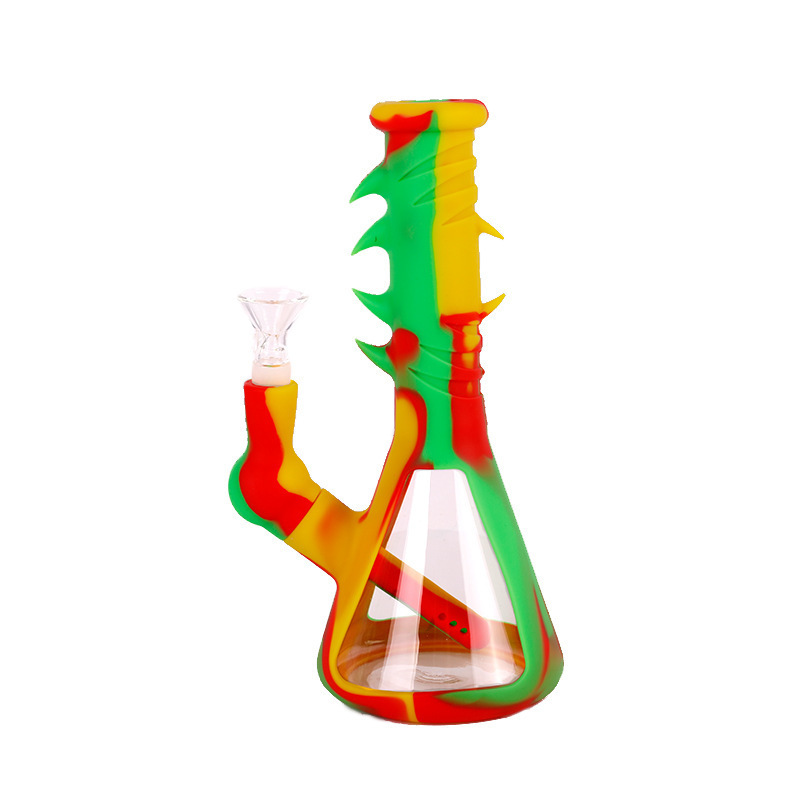 

Breaker water pipe silicone bongs smoking hookah dab rigs eye of the devil portable bong for Smoke dry Herb Unbreakable filter