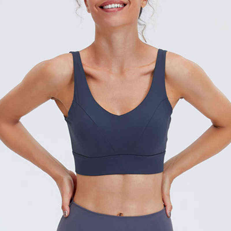 

Sexy Women Top Sports Bra for Fitness Nylon Breathable Black Gym Crop Top Plus Size Workout Corset Bralette Removable Chest Pad T220726