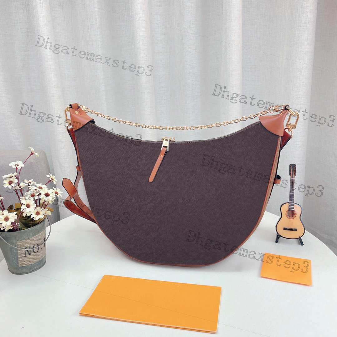 

22S Croissant Bag Chain Women Loop Crossbody Letter Flower Half-moon Baguette Tote Designer Female Underarm Hobo Large Capacity Handbag Vintage Suitcase