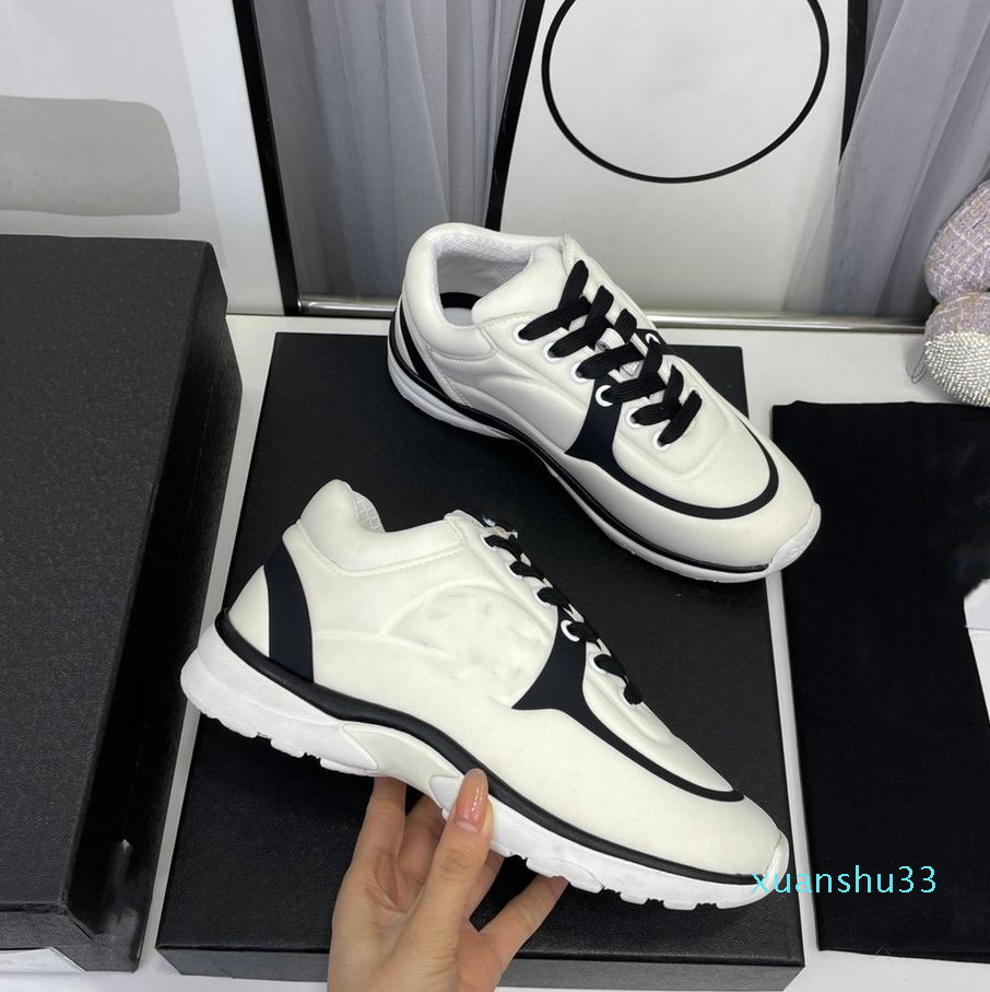 

Designer Running Shoes Fashion Channel Sneakers Women Luxury Lace-Up Sports Shoe Casual Trainers Classic Sneaker Woman, 20