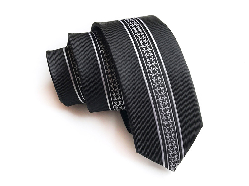 Silk Slim Men Ties Fashion 6cm Skinny Stripe Dot Floral Neck tie for men Woven Formal wear business wedding party 23-image-762927168