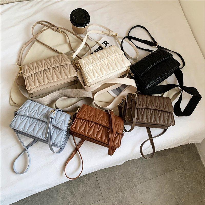 

Evening Bags Quilted Design Satchel Women Cross-body Bag Wide Strap Messenger Square Flap Ladys Handbag Luxury Shoulder BagEvening, Black shoulder bag