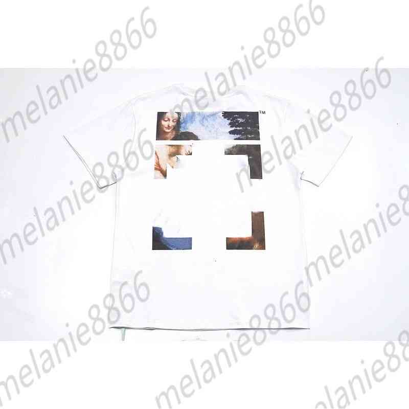 

Offs Men' t Shirts Off Fashion Brand Women' and Summer New Religious Oil Painting Direct Spray Loose Large Fat Short Sleeve T-shirt for Men, 24