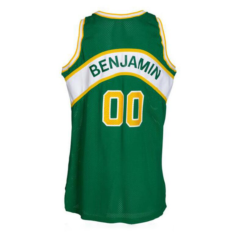 Maillot de basket-ball cousu Benoit Benjamin Mitchell Ness 1991-92 Maillots rétro Mesh Hardwoods Classics Hommes Femmes Jeunes S-6XL