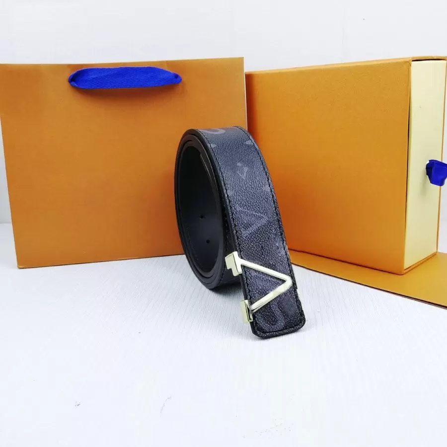 

Luxury Designer Belt Letter L Buckle High Quality Fashion Classic Genuine Leather Women Belts Men Belts Waistband With Gift Box Cintura Ceintures For Womens Gürte DE, With box
