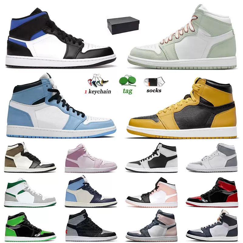 

1 1s sports basketball shoes for men women size 36-46 jumpman racer blue seafoam university blue visionaire patent bred carbon fiber offs white sneakers with box, A62 valentines day 2022 36-46