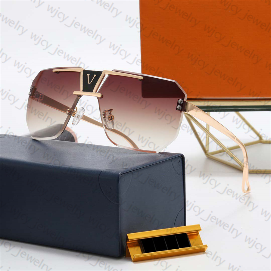 

Fashion Summer Sunglasses Full Frame Designer Unisex Glasses Designer Letter Design for Man Woman 6 Option Top Quality