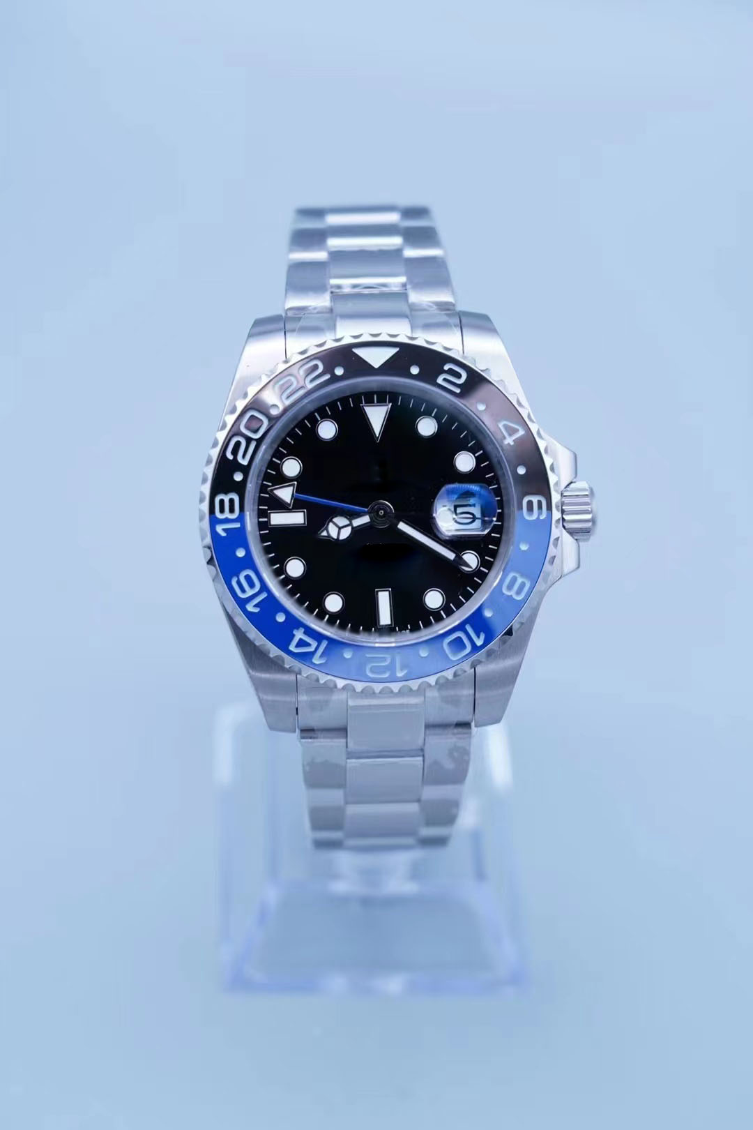 

ceramic Fashion GMT Ceramic Bezel Watches Mens Mechanical Automatic 2813 Movement Watch Sports Men Designers Style Classic Wristwatches Wristwatch Roles top, Packing box