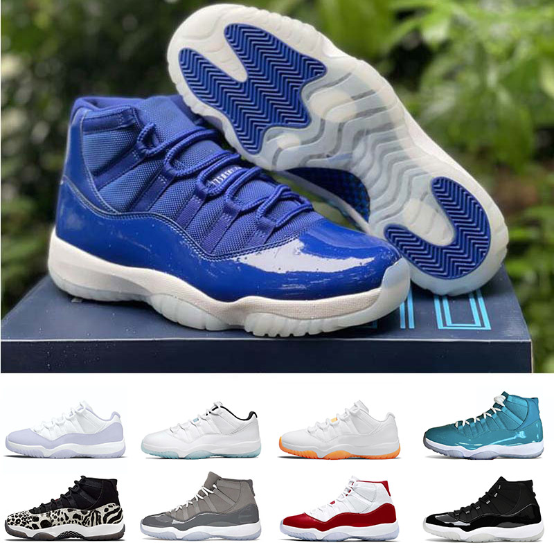 

11s Sneakers Basketball Shoes High Quality Jumpman 11 Mens Womens Cherry Cool Grey Midnight Blue White Bred Designer Trainers Sports, D34 low concord 36-47
