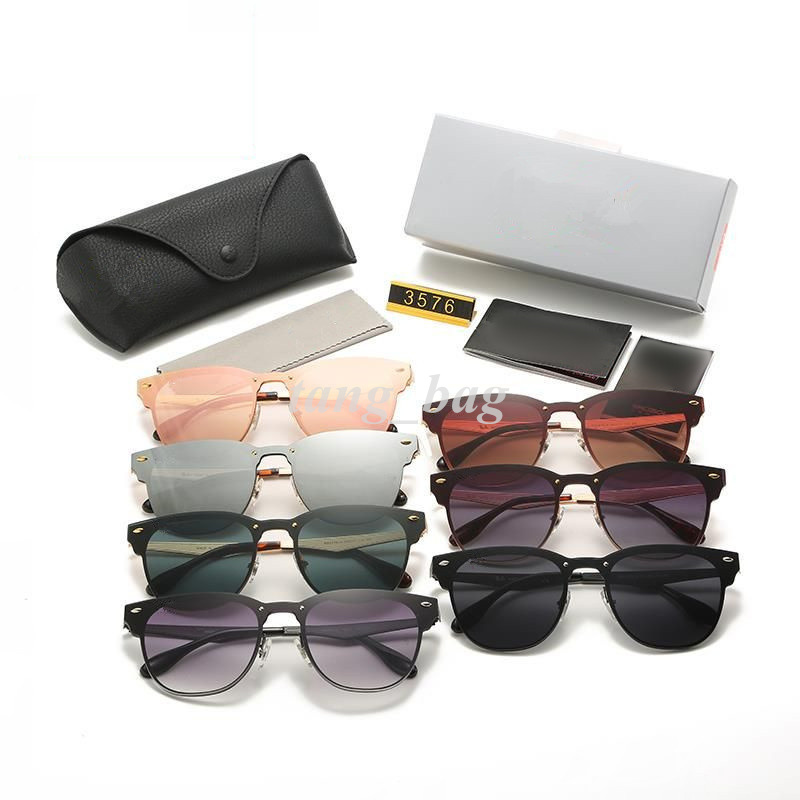 

Designer summer shades polarized eyeglasses black vintage oversized sun glasses of women male sunglass with box
