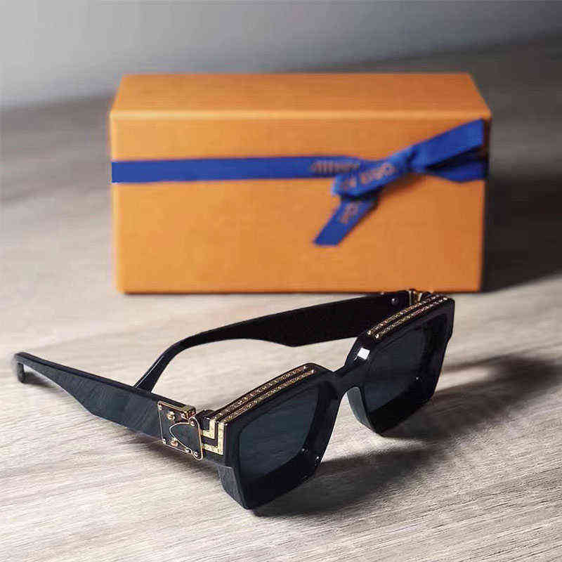 

Luxury Men Sunglasses Black Women Imitations Luxury Brands Designer 2022 Sun Glasses White Red Green Big Frame Shades Y220523