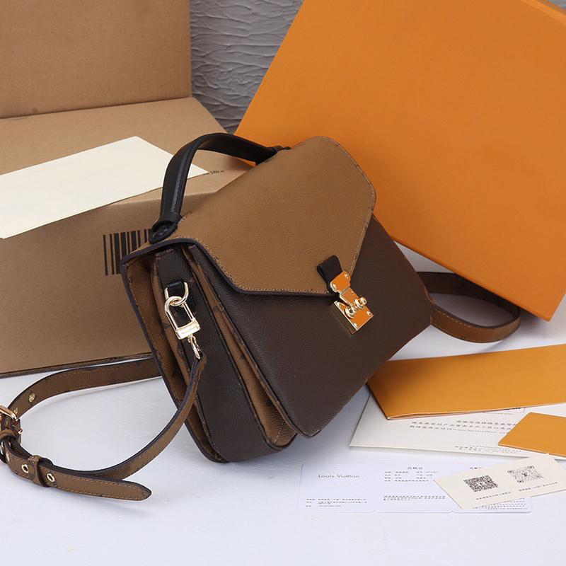 

Women Luxurys Designers Bags Handbag 2021Women Handbags Lady Messenger Fashion Shoulder Bag Luxury Crossbody Tote Wallet 40780 #1688, Brown flower