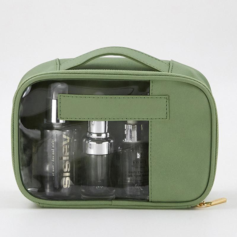 

Cosmetic Bags & Cases Large Capacity Cosmetics Bag Makeup Travel Portable Handbag Multifunctional Waterproof Make Up Organizer Women's B, Green