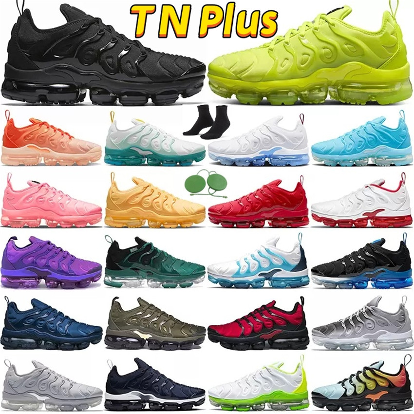 

men women tn plus running shoes mens sneaker Orange Coastal Blue Sunset Metallic Gold Midnight Navy Triple Red mens trainers outdoor sports sneakers eur 36-47 S1