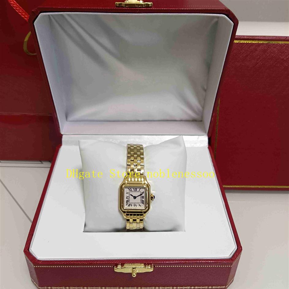

4 Color Real Po With Original Box Women Watch Women's Small size 22mm Quartz Movement Roman Dial Yellow Gold WGPN0008 WGPN188Q, 01