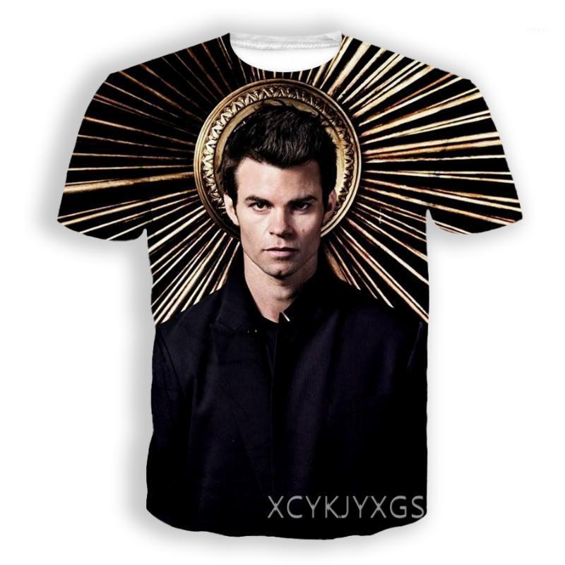 T-shirts pour hommes Hommes / Femmes T-shirt imprimé en 3D Elijah Mikaelson T-shirt à la mode à manches courtes Pull de sport Hauts d'été L06