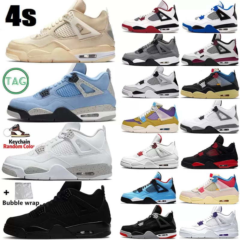 

2022 Sail 4 4s University Blue Mens Basketball Shoes Sneakers Atmosphere Hyper Royal Black Cat Silver Toe Bred Dark Mocha Fire Red Men Women Sports Trainers, Shoes (35) 36-47