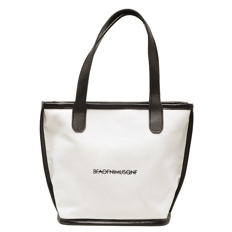 

Tote Bag Women's Large capacity Bag Commuter woman 2021 new fashion hand bill of Lading shoulder canvas 411202261104, White