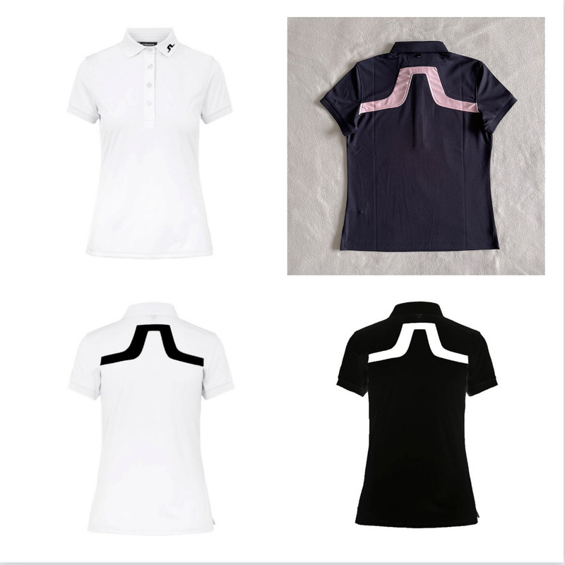 

Golf short sleeved women  summer clothes T shirt breathable quick drying sportswear fashion POLO shirt 220712, Black