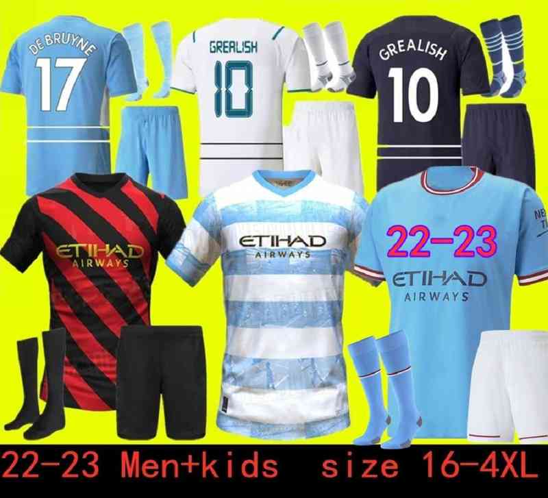 

Top Quality Haaland 22-23 Mancnester Grealish Soccer Jerseys De Bruyne Foden Specialpl 22 23 men Kids Kit City Terling Mans Cities Mahrez G.jesus, 21/22 home