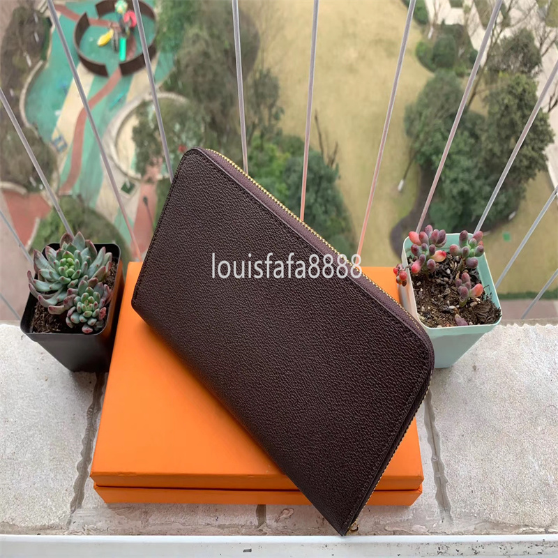 

M60002 Luxury Designer Organizer Zippy Organizer Wallet Women's Zipper Long Wallet Mono Gram Canvers Leather, With box