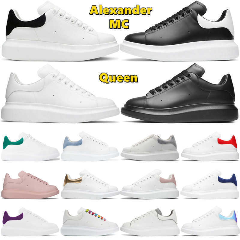 

newvnice Designer Mc Queens Alexander Casual Shoes Men Women Platform Sneakers Luxury Suede Leather Mens Tainers Outdoor Unisex Chaussures, Black suede