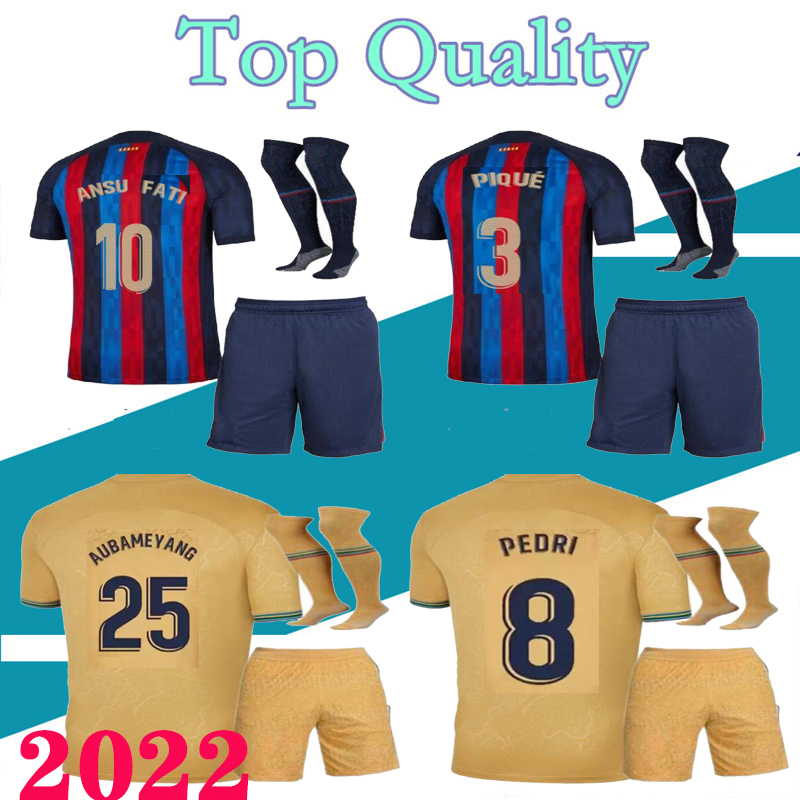 

ANSU FATI Camisetas de football soccer jersey 22 23 MEMPHIS PEDRI Kun Aguero ADAMA FERRAN 2021 2022 2023 barcelonas GRIEZMANN F. DE JONG DEST shirt men kids kit socks