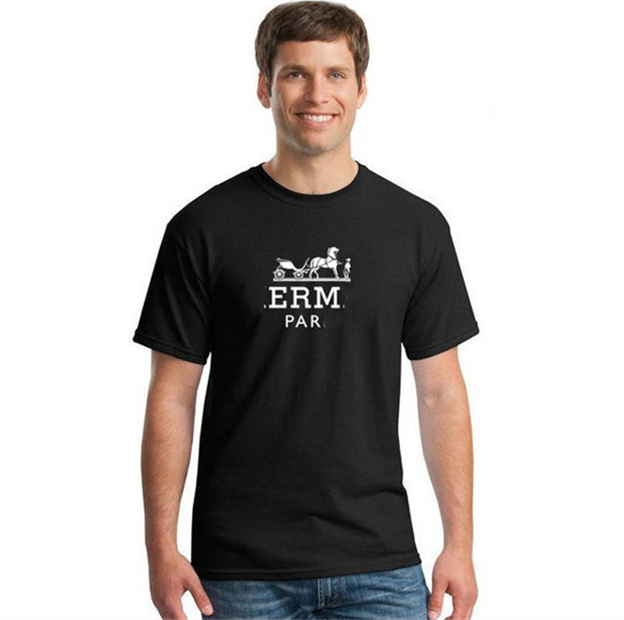 

Letter printed short sleeve black and white fashion casual high quality pullover T-shirt for men and women S18