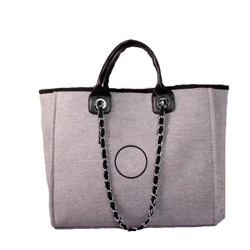 

Women Luxury Handbags Beach Bag Quality Fashion Knitting Purse Shoulder Large Tote With Chain Canvas Shopping Bags High bb, F3