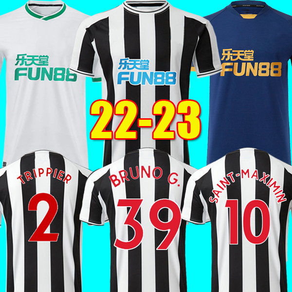 

BRUNO G. 22 23 Newcastle Soccer Jerseys ISAK NUFC home WILSON JOELINTON ALMIRON 2022 2023 third kit TRIPPIER Football Shirt MAXIMIN top Men Kids sets uniforms 130 years, 3rd patch