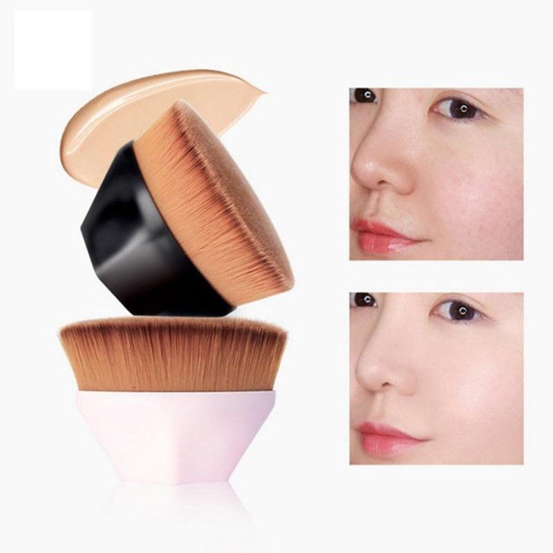 

Foundation Makeup Brush Flat Top Kabuki Hexagon Face Blush Powder 220722
